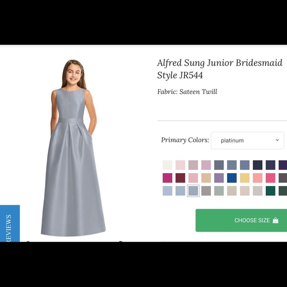 ALFRED SUNG Other - Alfred Sung Jr Bridesmaid Dress Dessy Collection